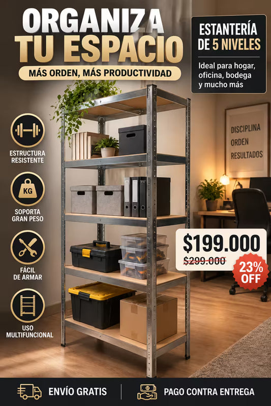 Organizador Estanteria Rack 5 niveles