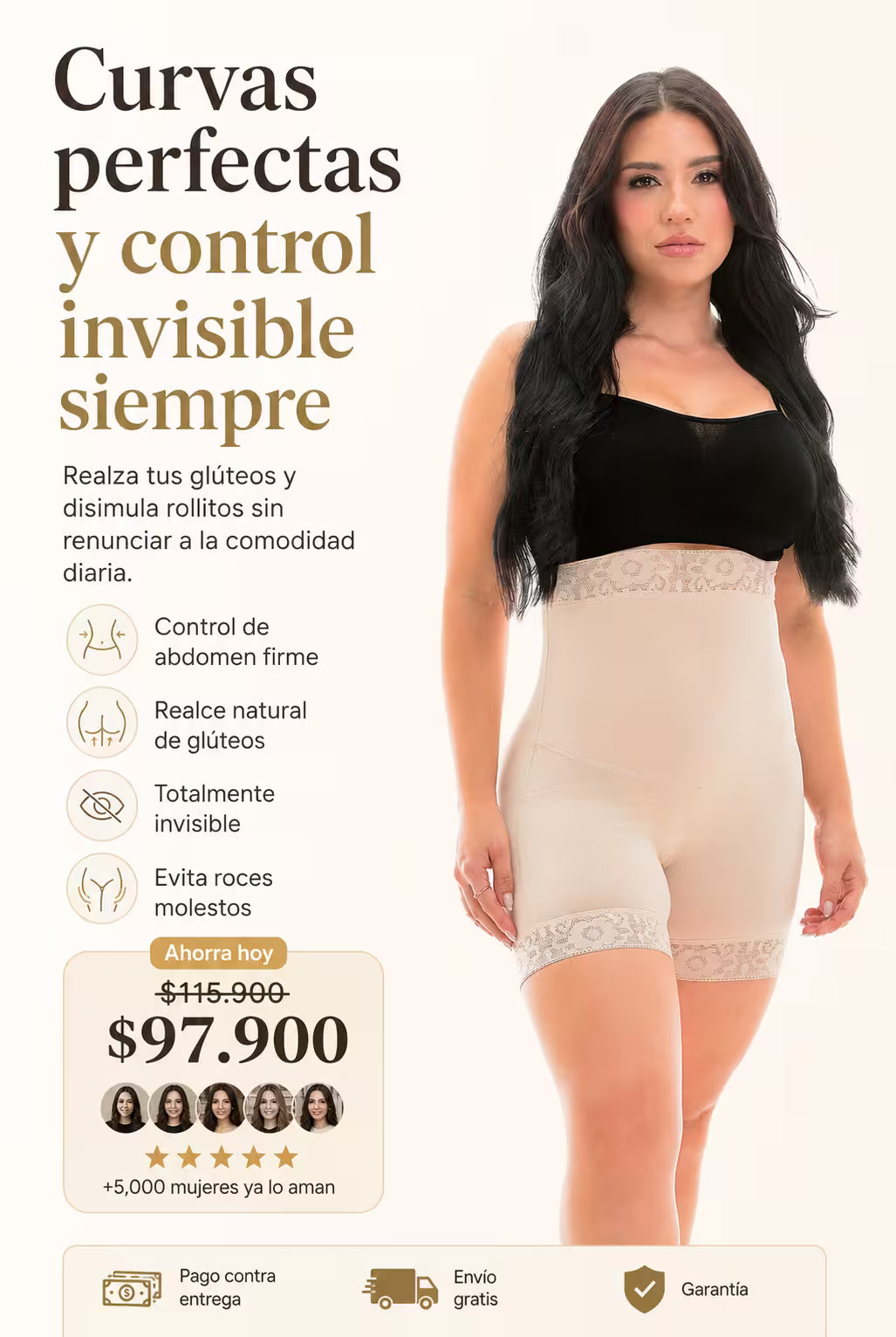 SHORT FAJA LEVANTA COLA