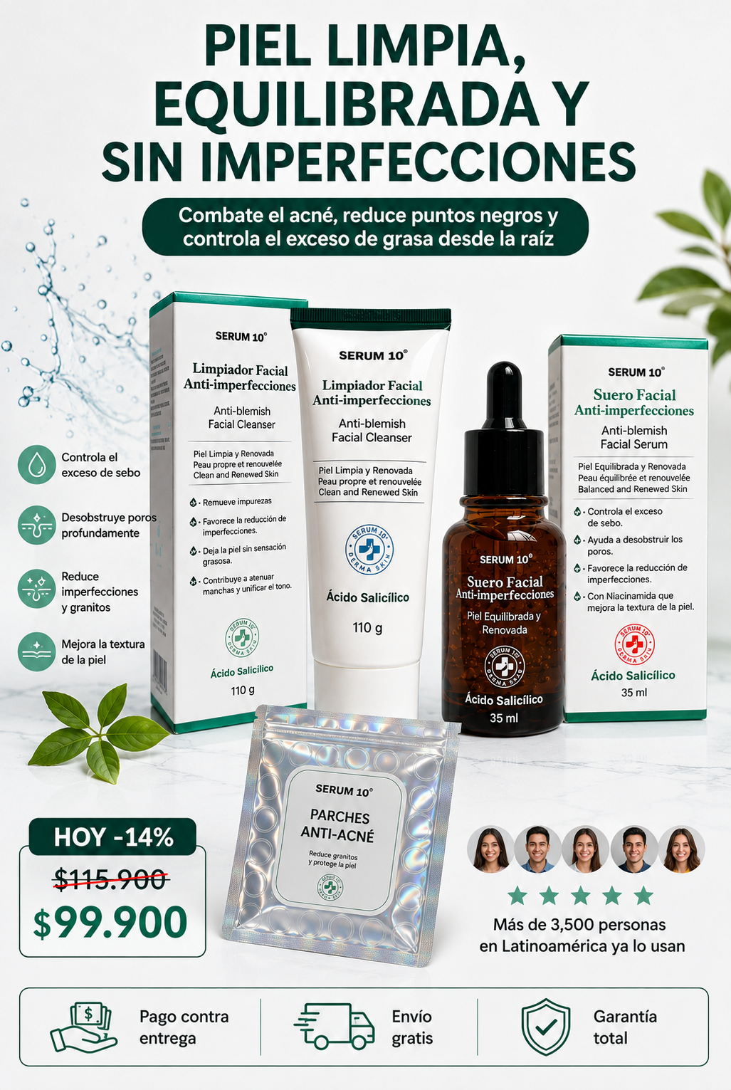 COMBO ACIDO SALICILICO SERUM 10
