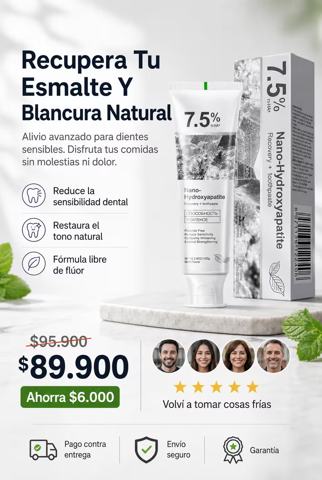 crema dental  Hydroxyapatita