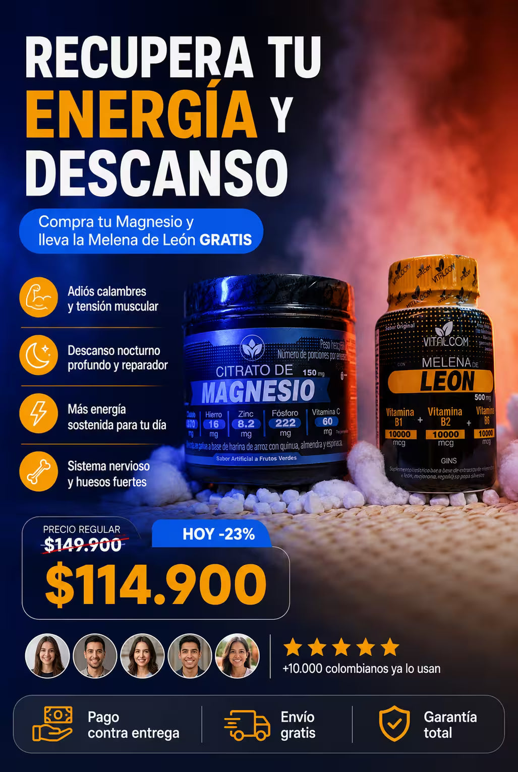 CITRATO DE MAGNESIO +MELENA DE LEON