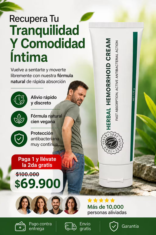 Herbal Hemorrhoid Cream 120g Colapsible