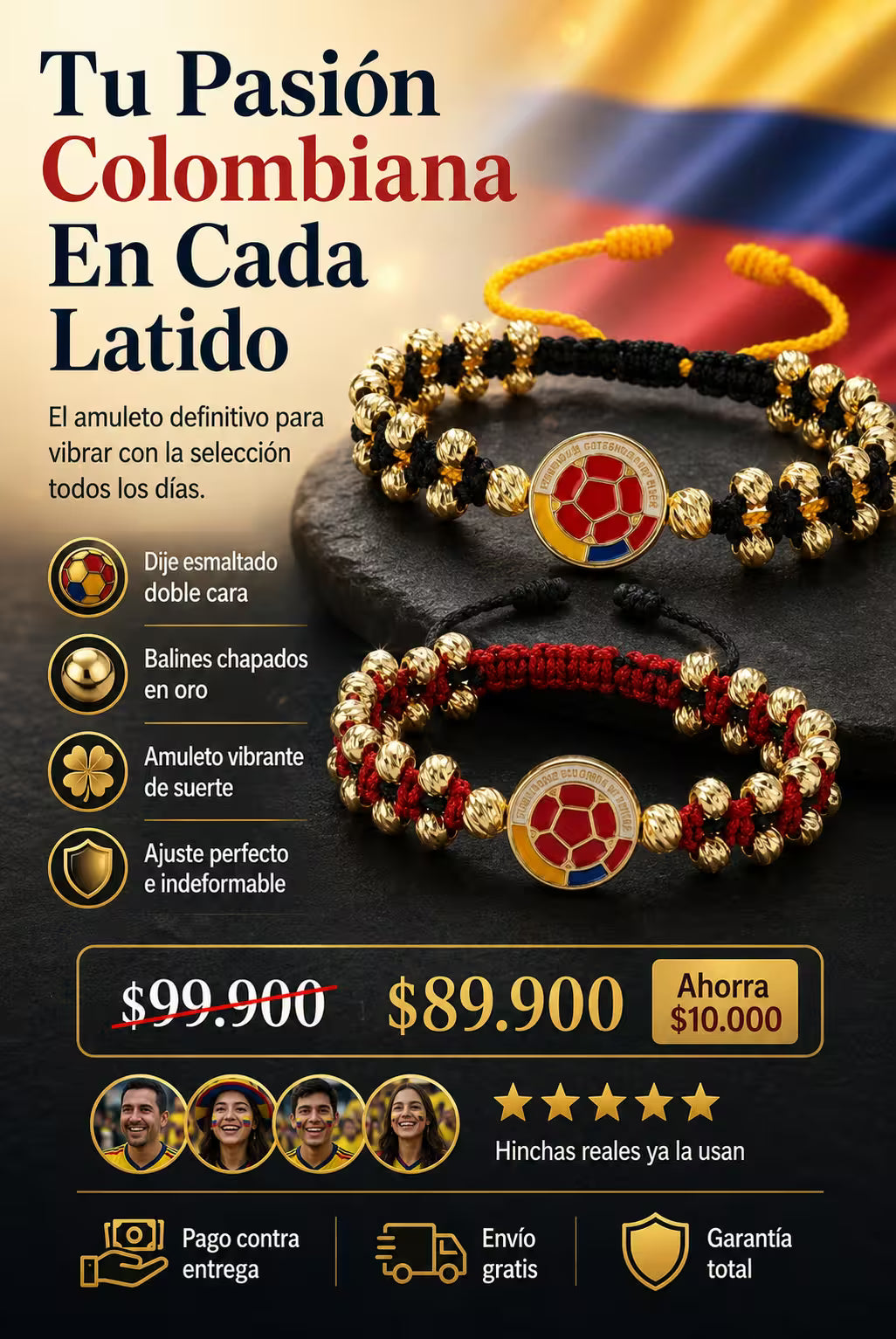MANILLA SELECCION COLOMBIA 18 K